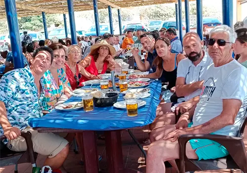Eine Gruppe von Free Walking Tour Sevilla in Sevilla